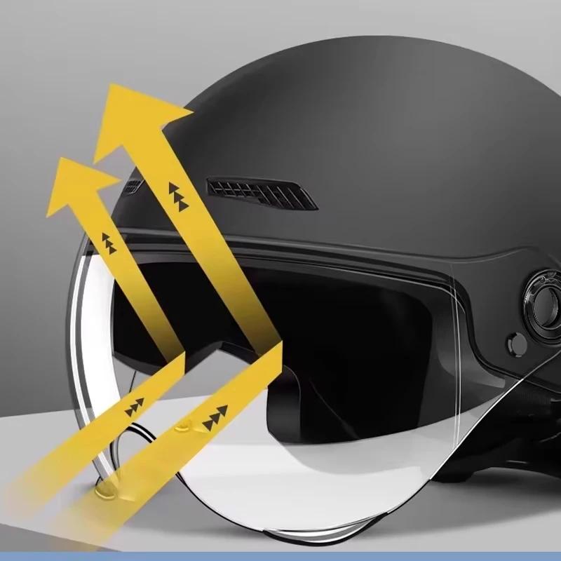 Casque de moto pour hommes femmes classique rétro Scooter Vintage demi-casque ultraléger cyclisme vtt vélo vélo moto casques