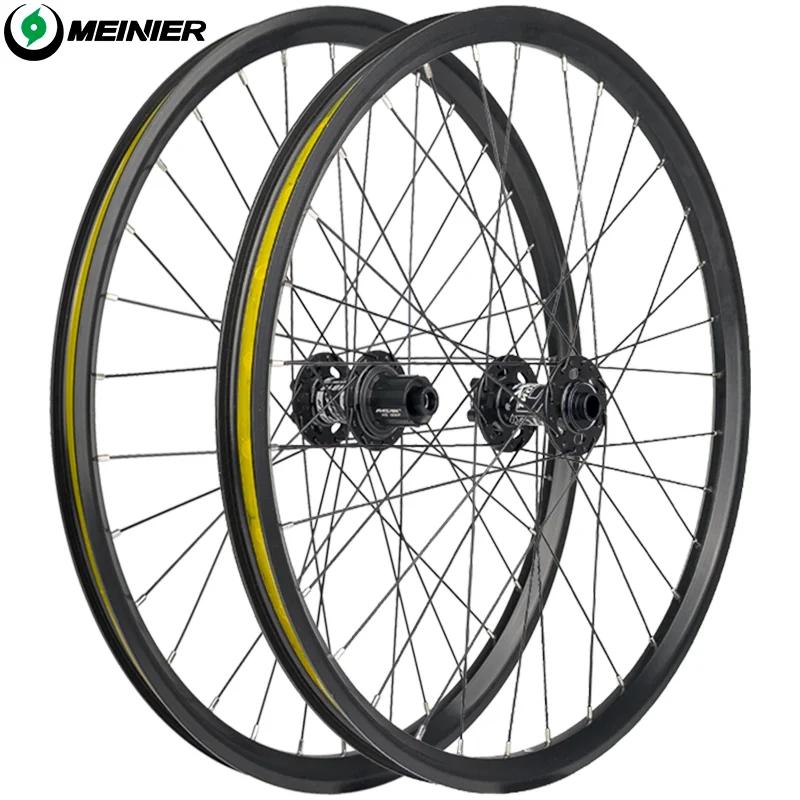 24 pouces vtt roue de vélo AM 32mm large jante moyeu 142 à axe 148mm 6 cliquets frein à disque vélo roues