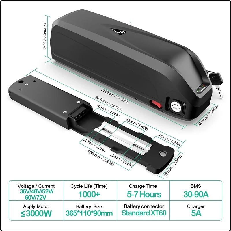 Batterie de vélo électrique 72V 3000W 60Ah