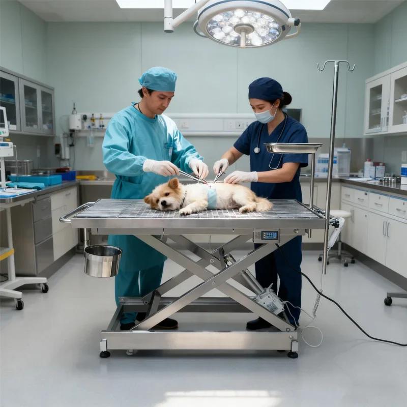 Table de chirurgie électrique vétérinaire