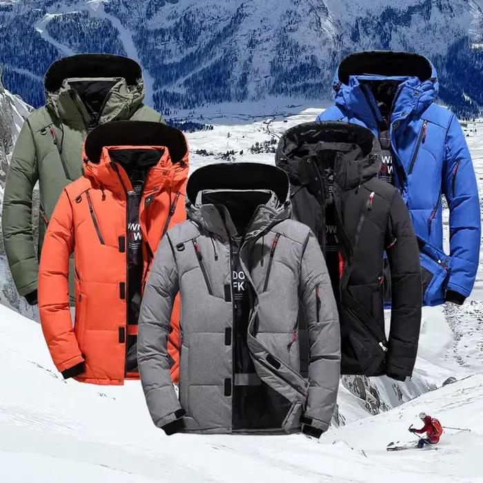 Veste Coupe-Vent Trempée Ski Montagne Hiver Camping Sports de Plein Air Homme Chaleur Protection