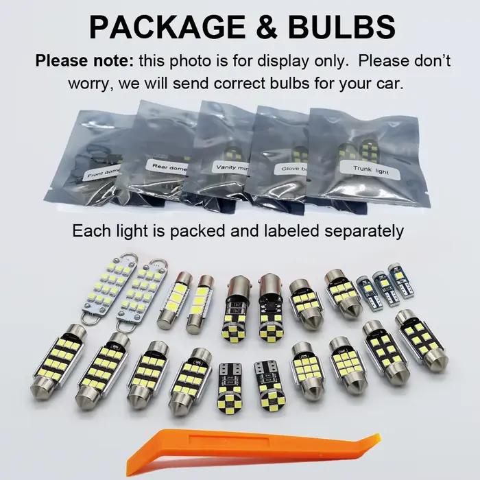 ZITWO Kit d'éclairage intérieur LED de voiture pour Ford Mondeo MK1 MK2 MK3 MK4 III IV 1992- 2008 20