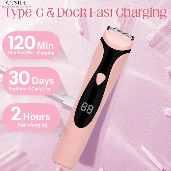 Rasoir électrique 2 en 1 pour femmes, épilation du corps, du visage, des aisselles et des jambes, re