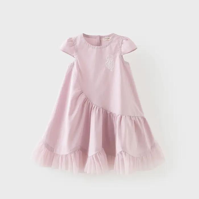 Robes de princesse d'été en maille pour filles Dave Bella, 7-13 ans, robe de fête à manches courtes