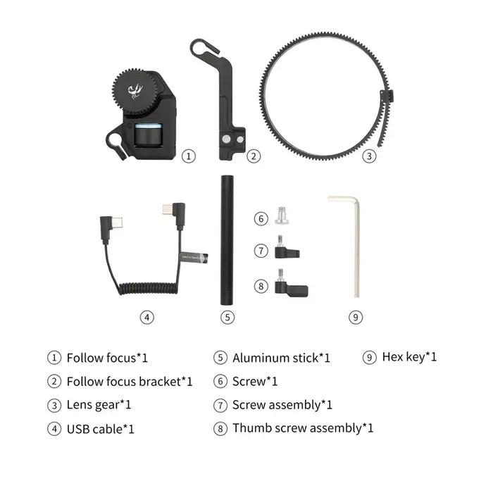 Kit de mise au point sans fil à moteur sans balais FeiyuTech pour stabilisateur de caméra FeiyuTech