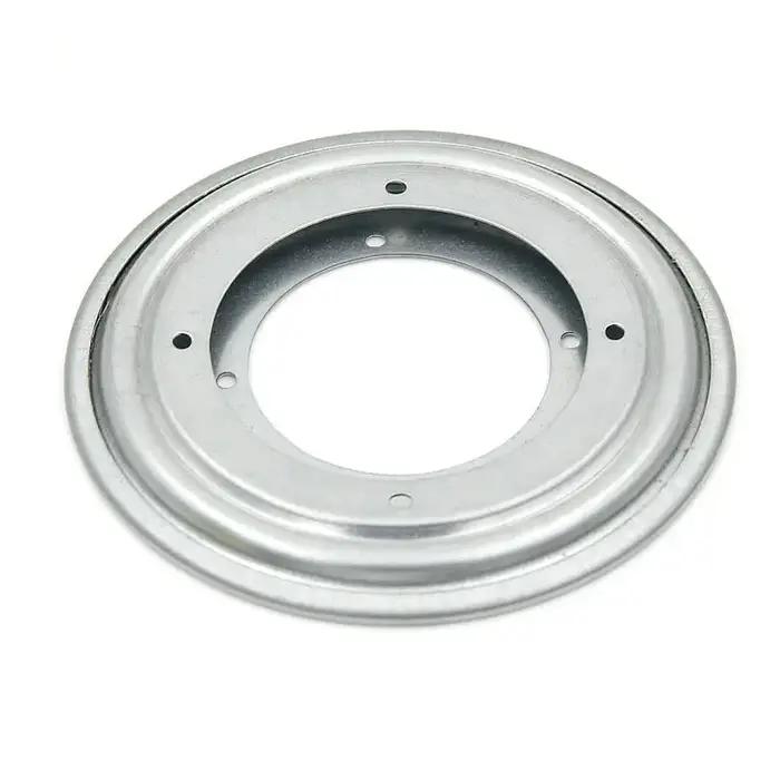5.5/8/9/12 pouces couleur argent robuste forme ronde galvanisé paresseux Susan plateau tournant robu