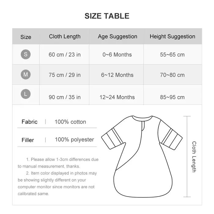 Sac de couchage pour bébés de 0 à 24 mois, plus épais, manches amovibles, Anti-coup de pied, prévent