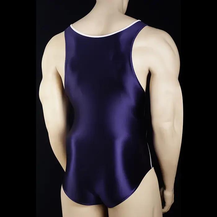 Body brillant sexy, compétition lisse et brillante, maillot de bain une pièce, élasticité, collants