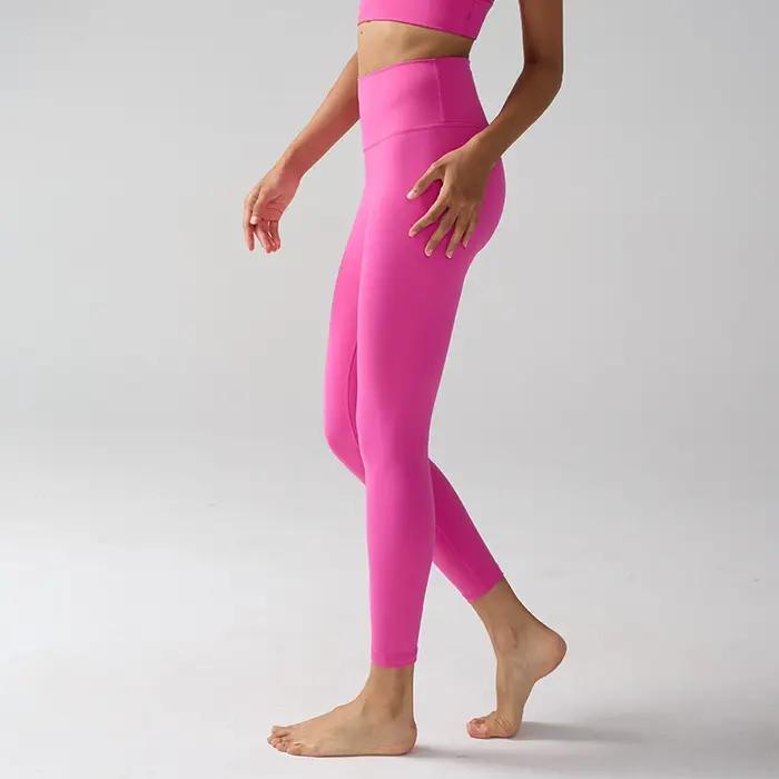 Taille haute sensation nue Leggings femmes Fitness course Yoga Leggings pantalon énergie gymnase ser