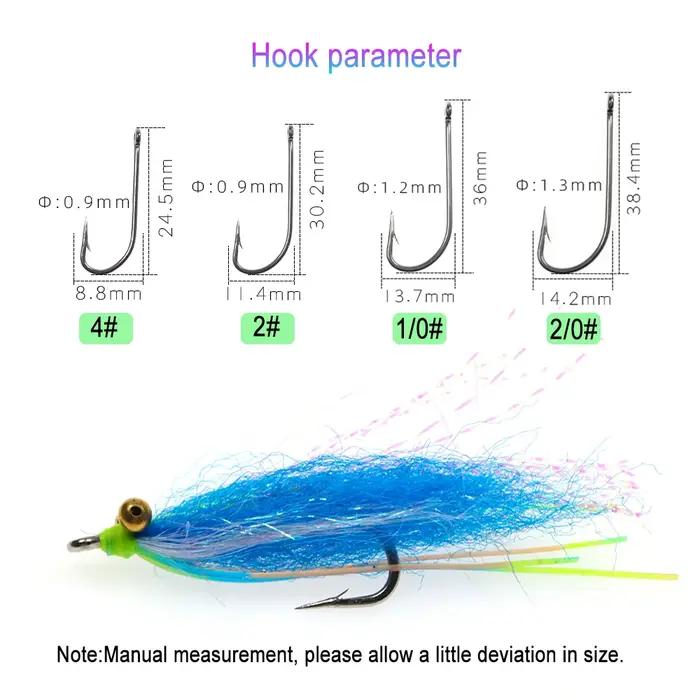 Vampfly fou doublage Charlie mouche crochet en acier au carbone évier rapide mouches de pêche pour B