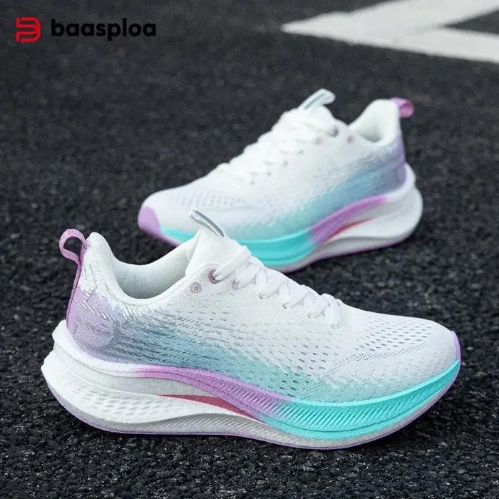 Baasploa-Chaussures de course professionnelles pour femmes, baskets de jogging respirantes, chaussur