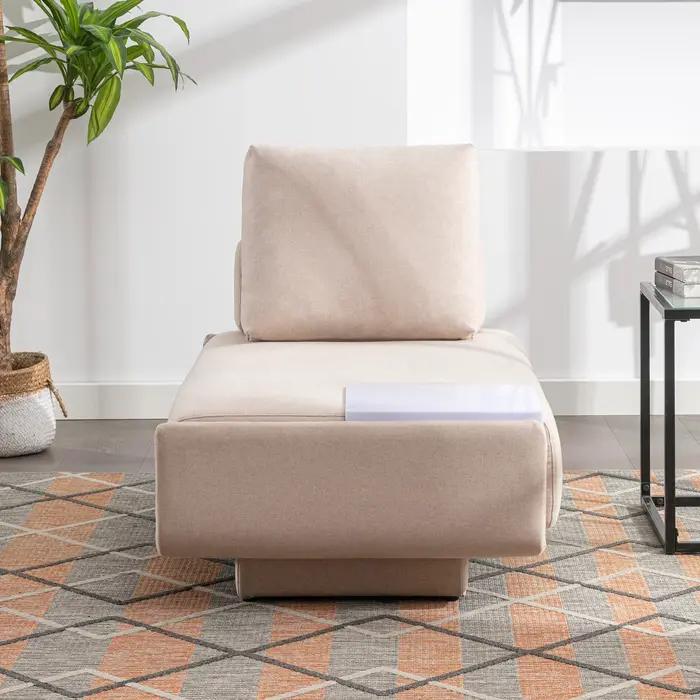 HORGgland-Canapé-lit en O, sofa sectionnel avec accoudoir et dossier parfait pour appartement et sal