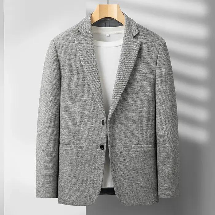 2025 hommes haut de gamme Boutique laine costume décontracté affaires couche de finition mode Gentle