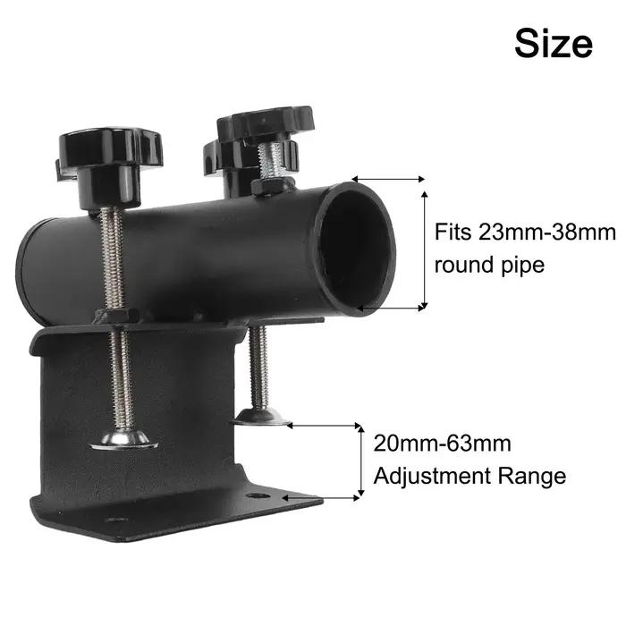 Support de parasol pour balcon, pince de fixation adaptée aux clôtures de jardin de 23 mm à 38 mm, s