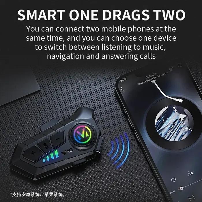 Y10 casque de moto casque Bluetooth 1000Mah réduction du bruit sans fil mains libres étanche moto éc