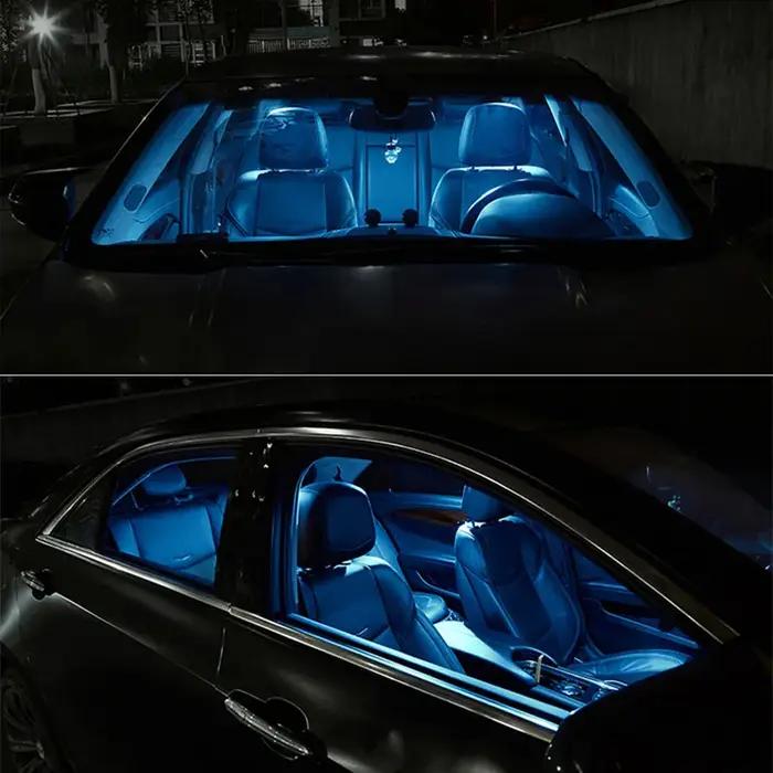 TPKE 7 pièces Canbus sans erreur voiture ampoule LED intérieur dôme lecture Kit de lumières de car