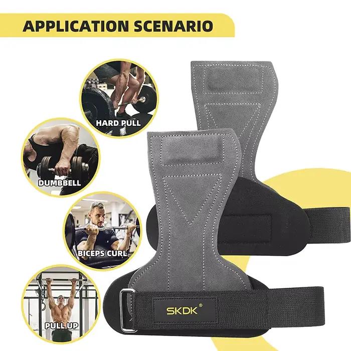 SKDK – protège-paume pour poignées de gymnastique, en cuir de vache, protection de la paume, gants d