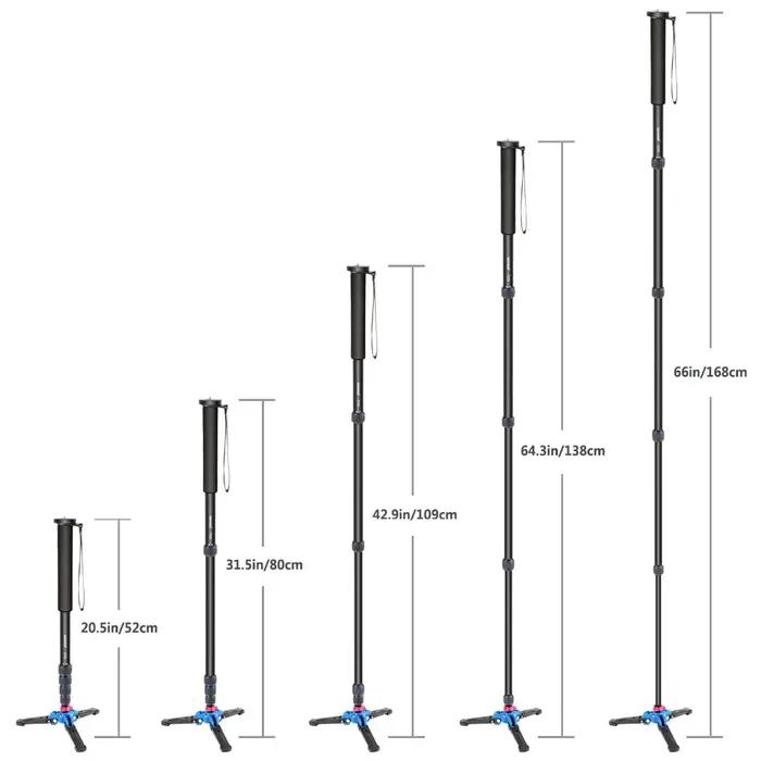 Neewer-Monopode d'appareil photo extensible, base de support de trépied pliable, alliage d'aluminium