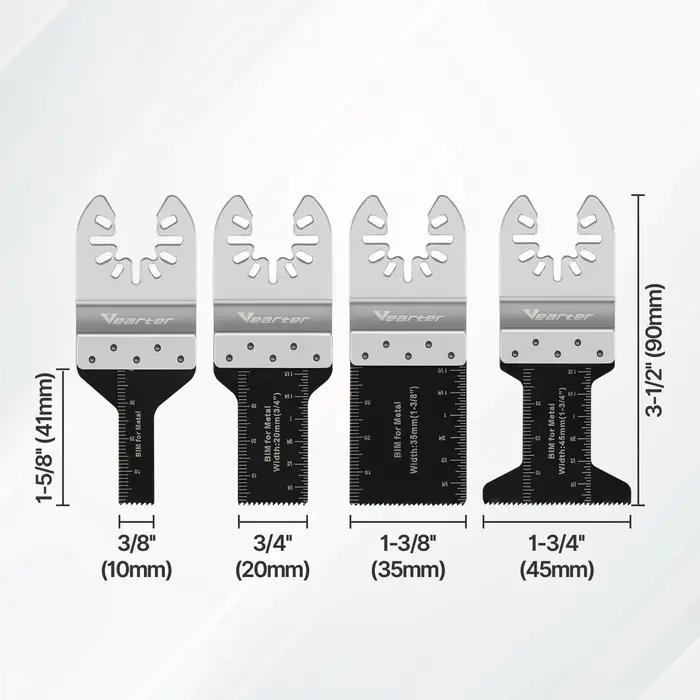 Vearter – outil oscillant bi-métal, lames de scie pour métal, bois, fer, clous, coupe de plaques de
