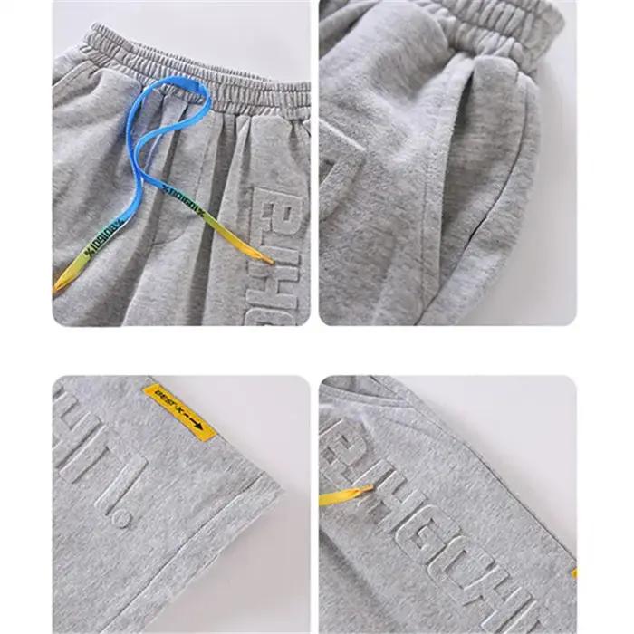 Short de dehors Court en Coton pour Garçon, Pantalon de Survêtement Longueur Genou, Tailles 5, 6, 7,