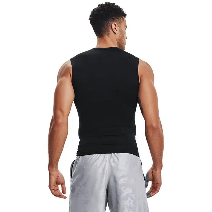 Débardeur de Compression pour hommes, chemise de gymnastique sans manches, séchage rapide, solide, v