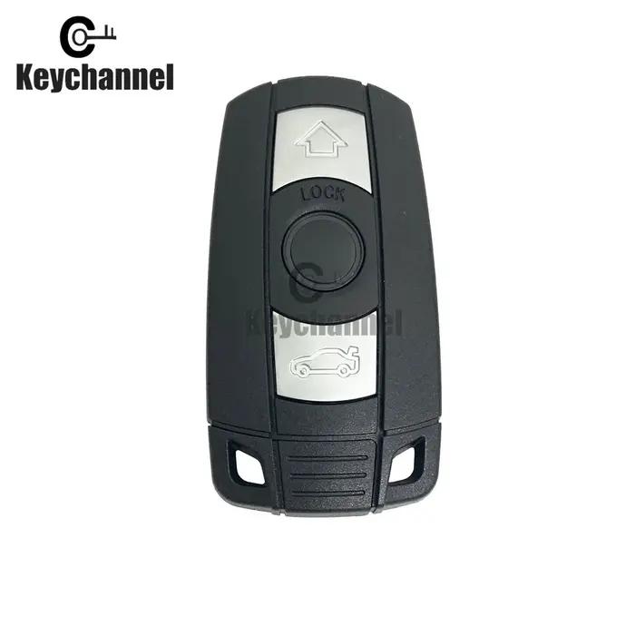 Keychannel Coquille de Clé À Distance de Voiture 3 Boutons Boîtier HU92 Clé pour BMW 1 3 5 6 Série E