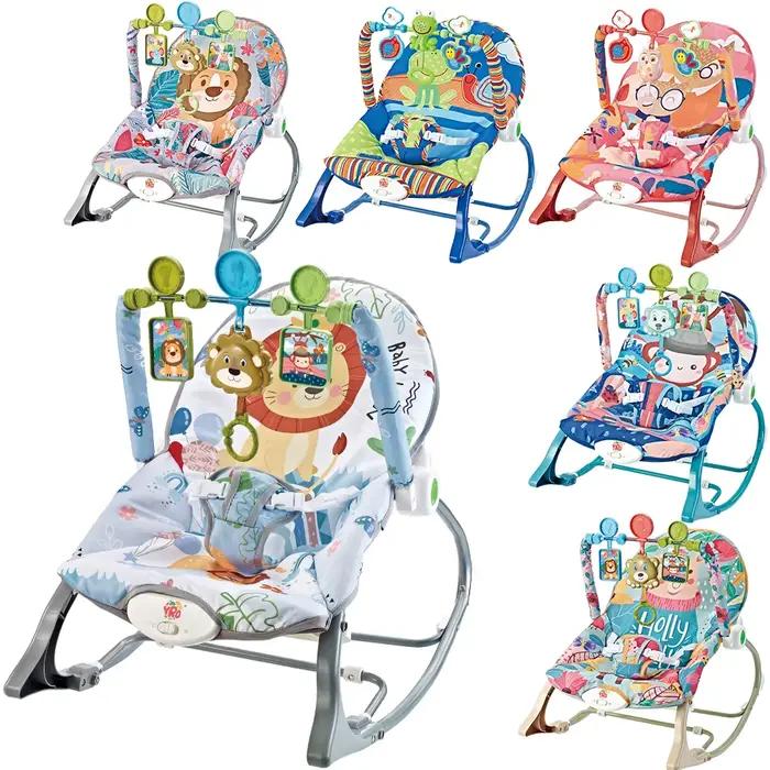 Chaise à bascule électrique pour bébé, berceau multifonctionnel, jouets avec vibration itude, lit no