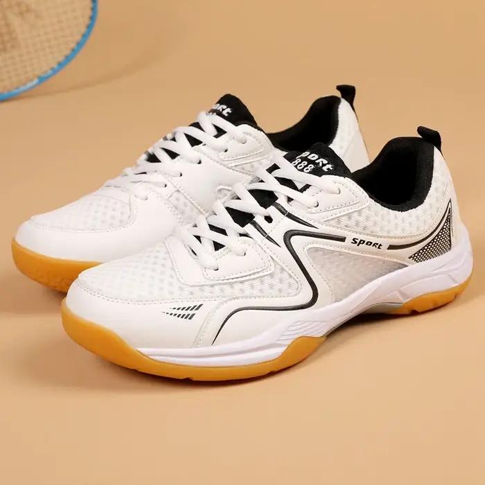Chaussures de badminton pour hommes et femmes, antidérapantes, résistantes à l'usure, absorbant les