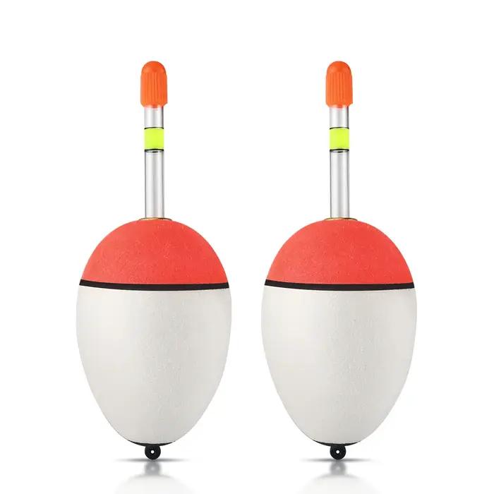 DNDYUJU 3 pièces flotteur de pêche haute qualité EVA bouée lumineuse Tube appât de poisson pour la p