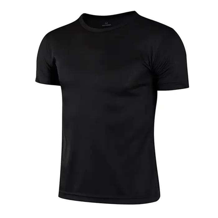 Hommes femmes séchage rapide à manches courtes Sport T-Shirt maillots de gymnastique Fitness chemise