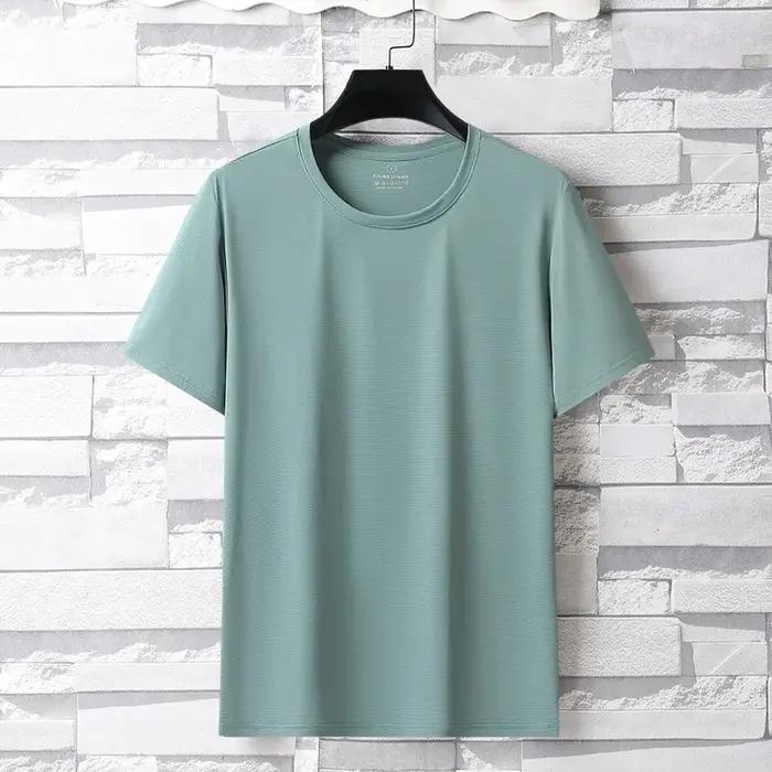 Ice inj-T-shirt de sport décontracté à haute élasticité pour hommes, haut de sport de plein air resp