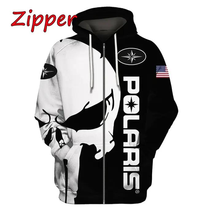 2025-26 Polaris Racing Rzr motoneige mode décontracté sweat à capuche zippé haut offre spéciale homm