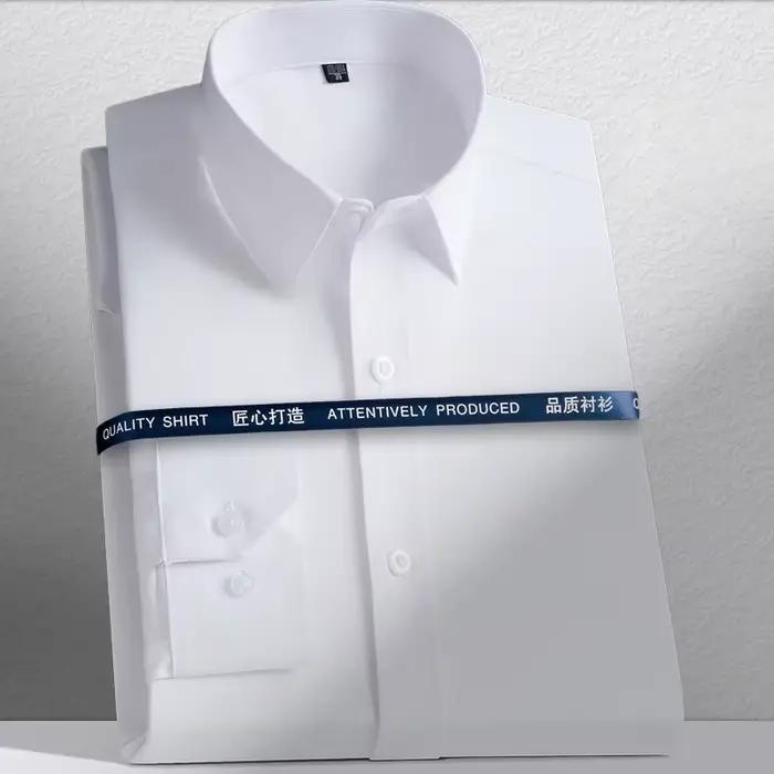 Nouvelles chemises pour hommes à manches longues, chemises habillées pour hommes, coupe ajustée, che