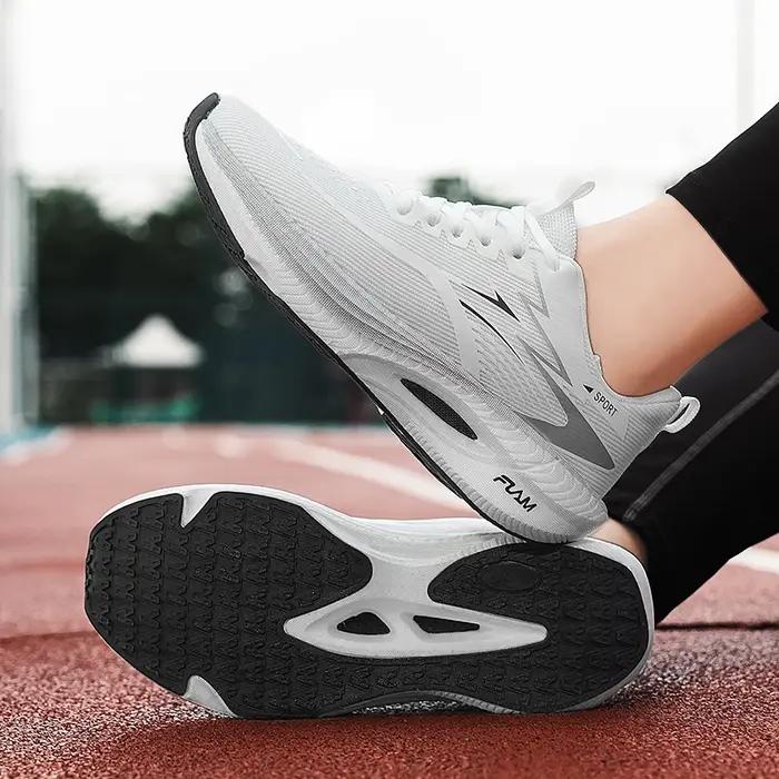 Chaussures de course pour hommes et femmes, baskets de sport décontractées, respirantes, légères, co
