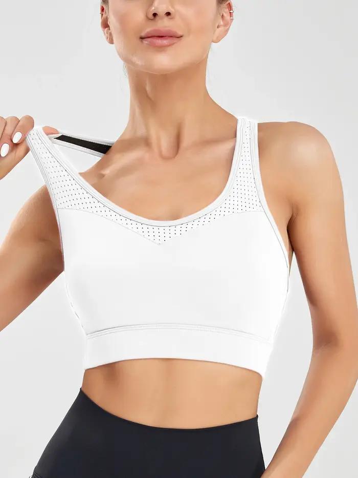 Soutien-gorge de sport sans fil pour femmes, sous-vêtements de course, respirant, résistant aux choc