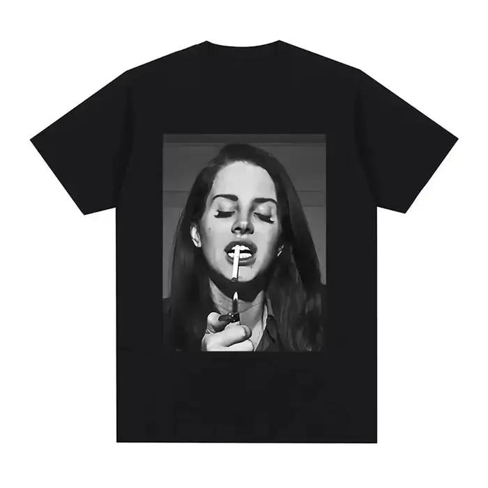 Chanteur Lana Del Rey imprimé T-Shirt femmes mode Hip Hop hommes t-shirts Streetwear Harajuku T-Shir