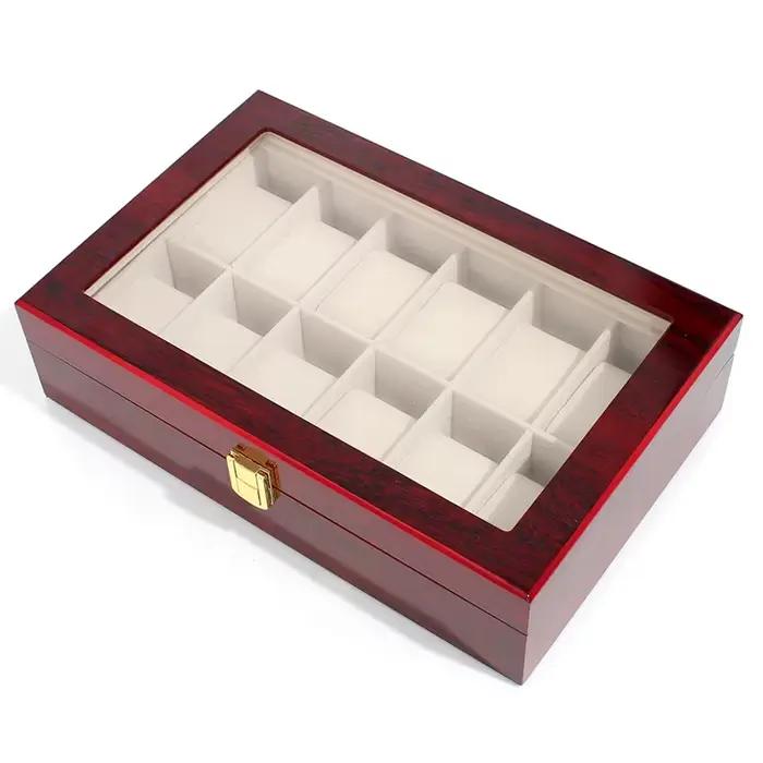 Présentoirs de montres de luxe en bois avec configuration multiple pour homme et femme occasions spéciales