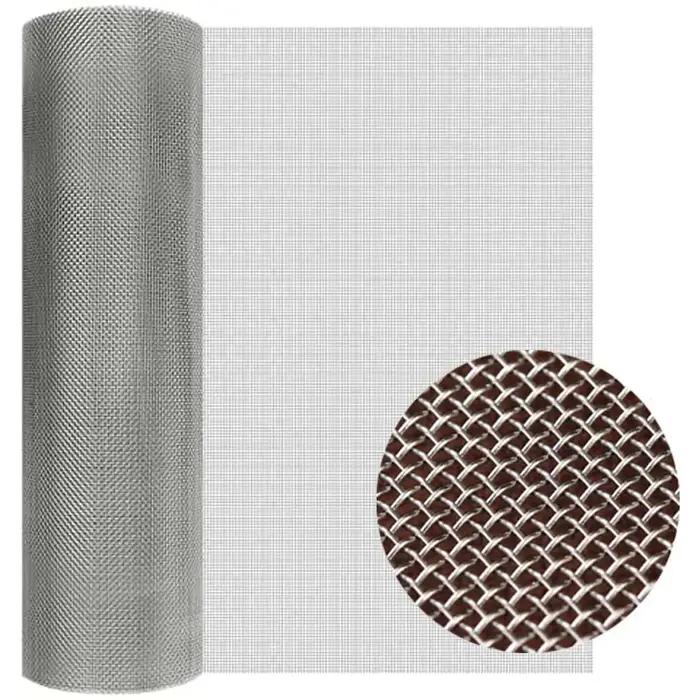 Maille métallique tissée en acier inoxydable 304, trou de 30 mailles de 0.07mm, adaptée aux cages de