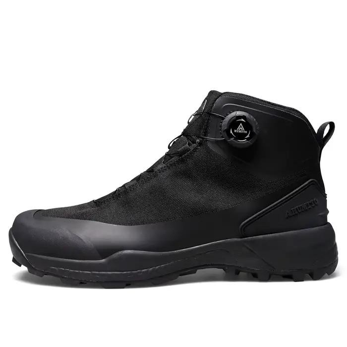 HUMTTO chaussures de randonnée imperméables bottes de Trekking de montagne baskets de Camping noires