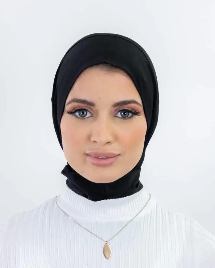 Prêt à porter couverture complète intérieure instantanée Hijab qualité supérieure Jersey écharpe ave