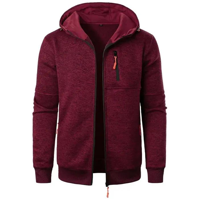 Nouveaux hommes sport Fitness sweat-shirt décontracté Cardigan vestes à capuche Cardigan sweats à ca