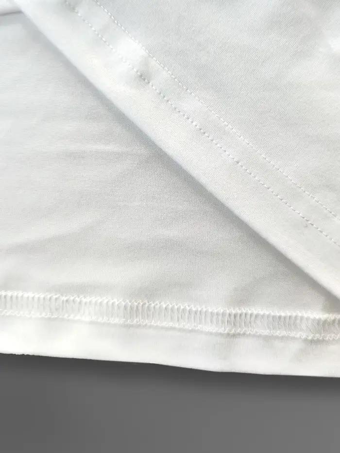 Je vous pouvez aider lettre motif col rond femmes T-shirt à manches courtes mode impression chemise