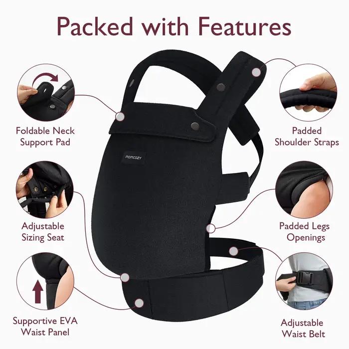 Momcozy-Baby Electrolux Ergonomique, Confortable et observateur pour Nouveau-Né et Tout-Petit, 7-44