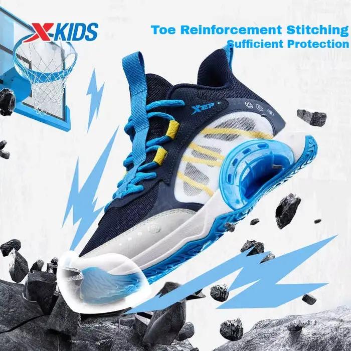 Xtep chaussures de basket-ball pour adolescents 2025 printemps Durable résistant à l'usure absorptio