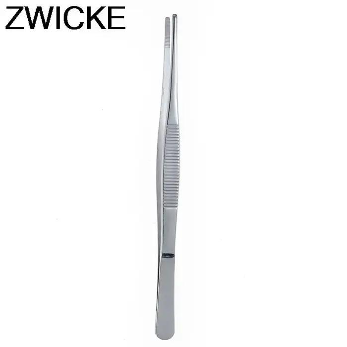 Pincettes médicales anti-avertissement en acier inoxydable 430, pinces longues et droites, 12.5cm-30
