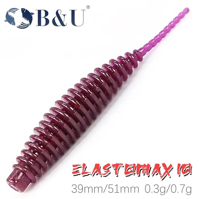 B & U 39mm 51mm TPR appât de ver flottant appât souple Tanta leurres de pêche Pesca carpe pêche bar