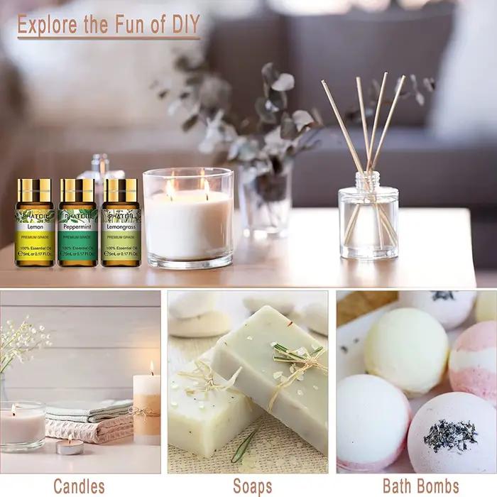 PHATOIL 12 pièces boîte-cadeau huiles essentielles pures pour humidificateurs diffuseur Massage Spa