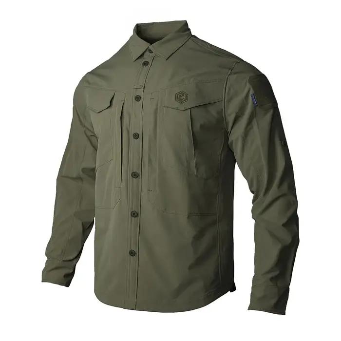 Emersongear bleu étiquette Persecutor chemise tactique hommes manches longues T-shirts hauts chasse