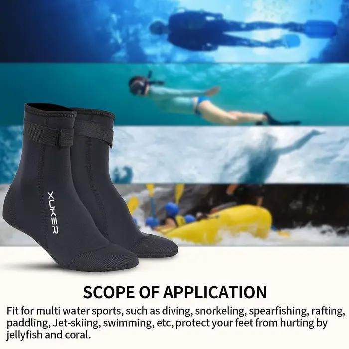 Chaussettes en néoprène 3mm pour volley-ball plage football plongée natation surf apnée pêche pataugeoire kayak rafting confort protection sportifs activités extérieures