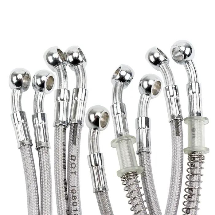 Tuyau d'huile de frein de Moto 39cm-150cm, ligne de frein universelle pour Moto, Pipeline tressé en
